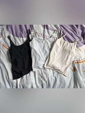 Bundle of 6 clip down Nursing Tank Tops size L